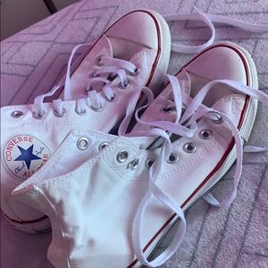 Converse WHITE high top. OPEN TO BETTER OFFER